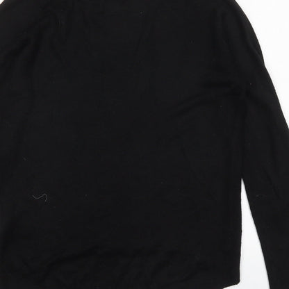 Primark Womens Black Round Neck  Acrylic Pullover Jumper Size XS
