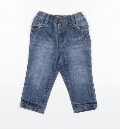 M&Co Boys Blue  Cotton  Jeans Size 12-18 Months
