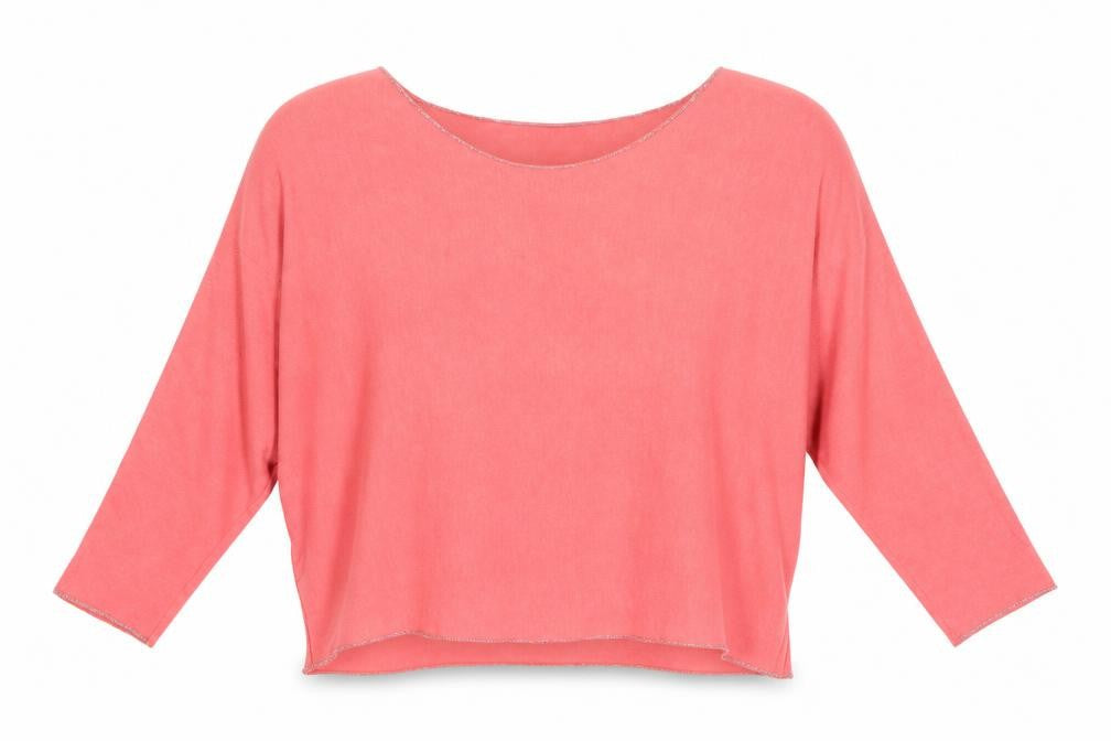Womens UK Size 8 Preworn Pink Pullover Jumper