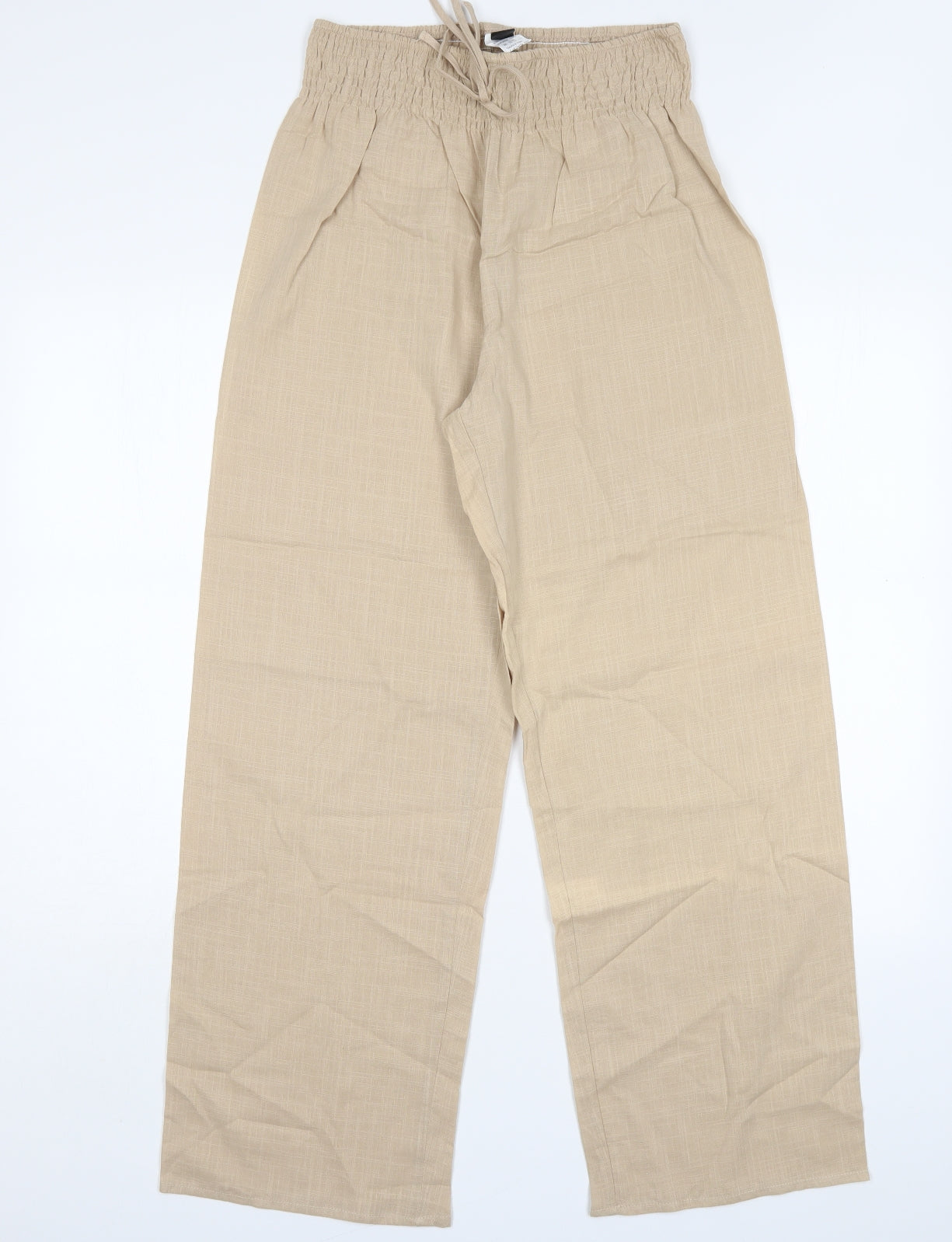 SheIn Womens Beige  Polyester Chino Trousers Size M L30 in Regular