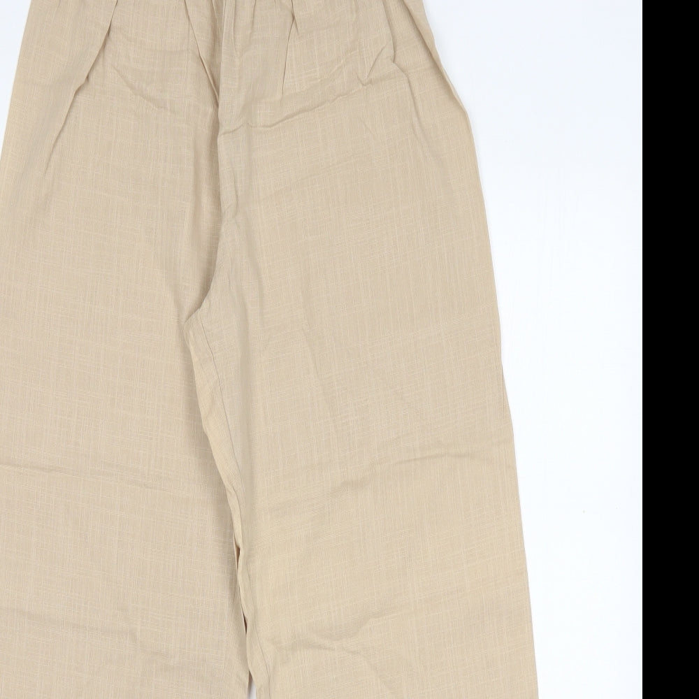 SheIn Womens Beige  Polyester Chino Trousers Size M L30 in Regular