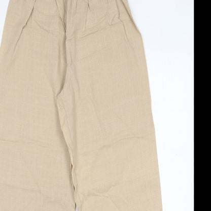 SheIn Womens Beige  Polyester Chino Trousers Size M L30 in Regular
