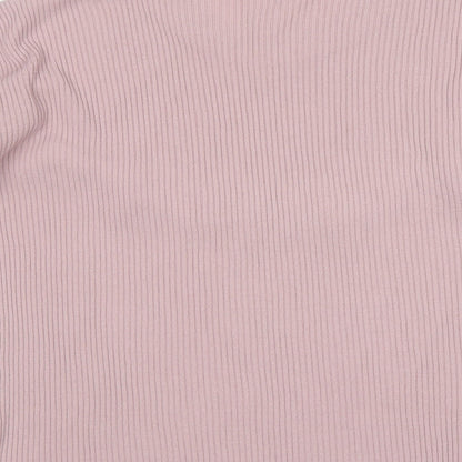 Womens UK Size S Pura Moda Pink Pullover Jumper