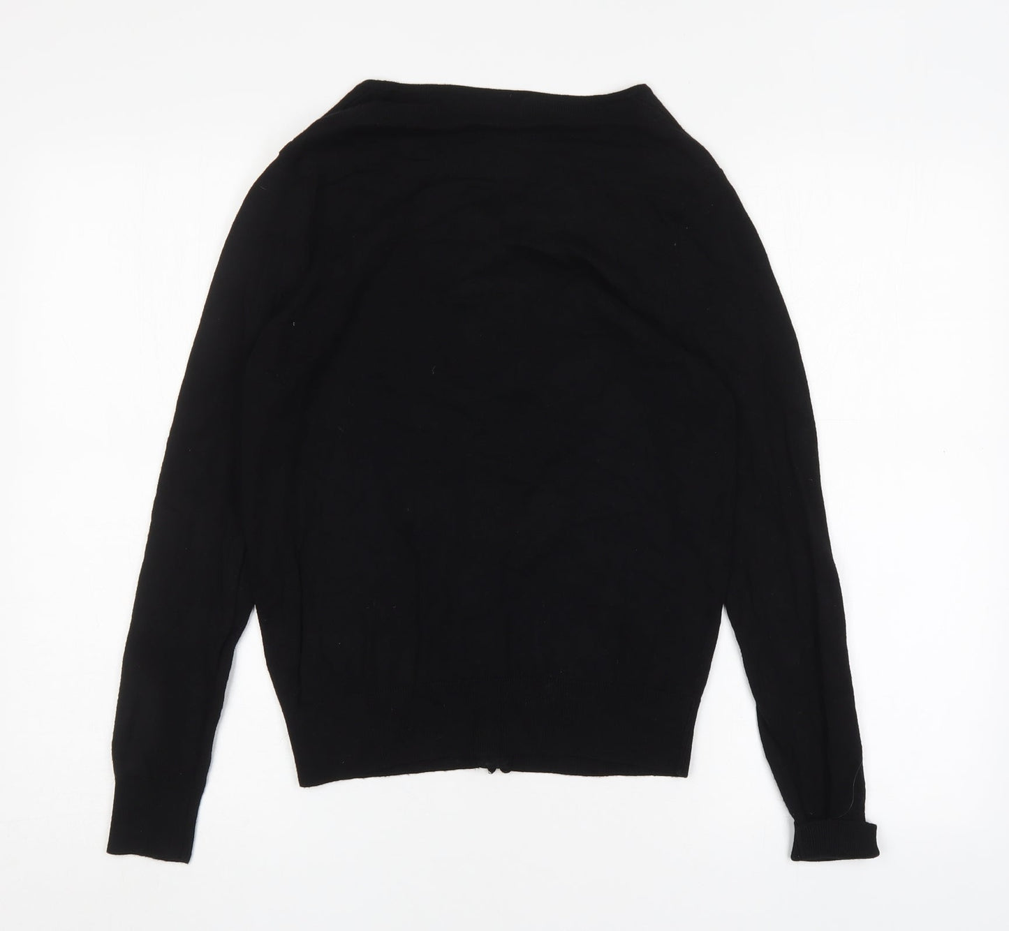 Womens UK Size 14 Kaleidoscope Black Cardigan Jumper