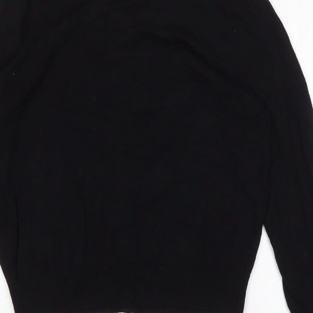 Womens UK Size 14 Kaleidoscope Black Cardigan Jumper