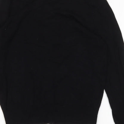 Womens UK Size 14 Kaleidoscope Black Cardigan Jumper