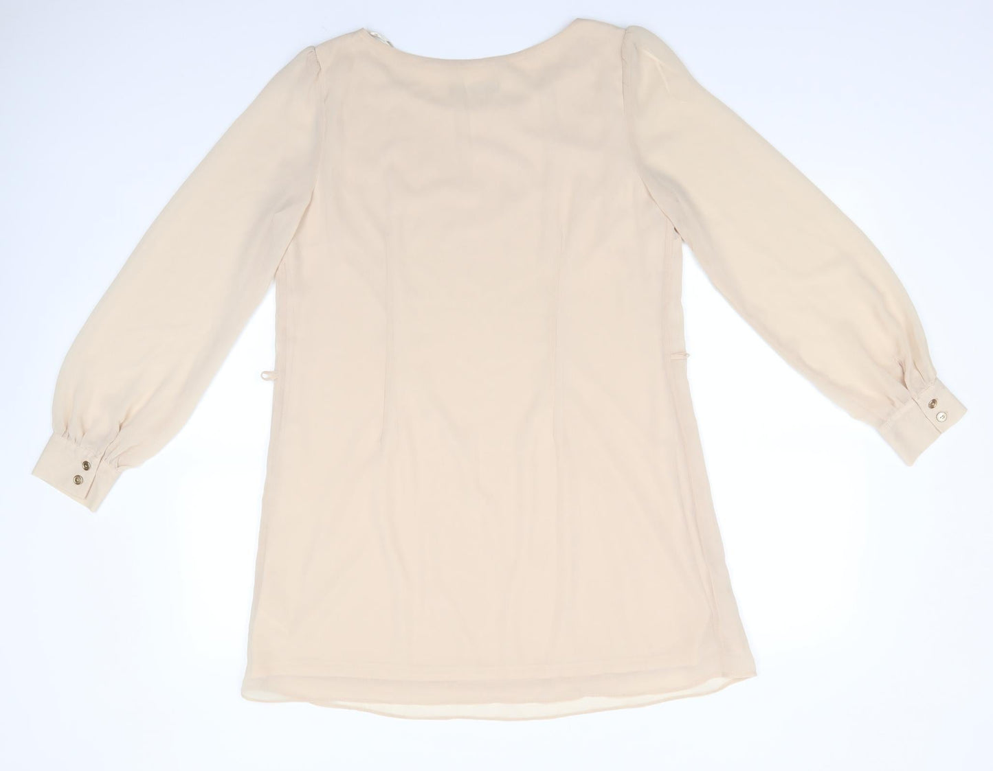 Womens UK Size 12 Atmosphere Beige Tunic Blouse