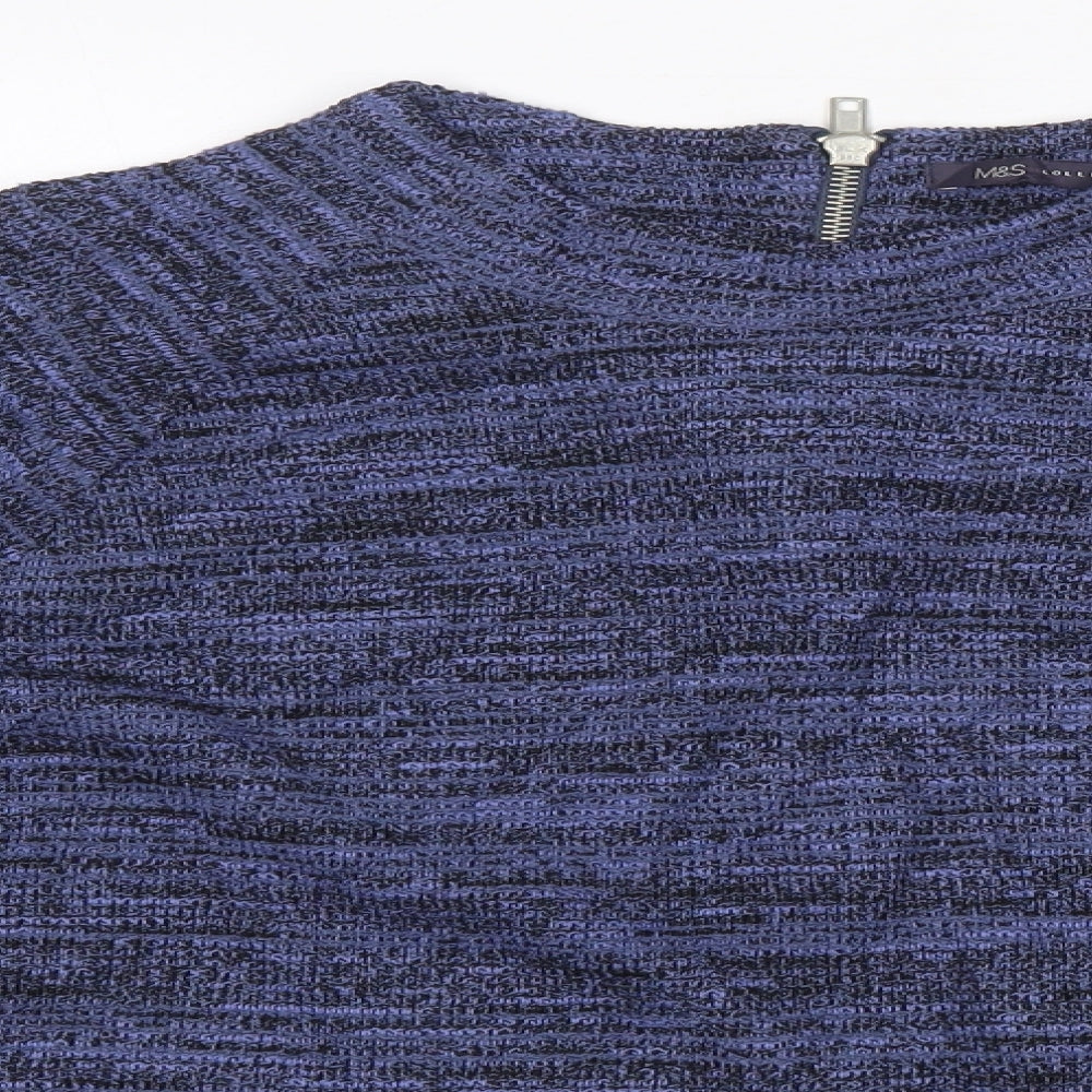 Womens UK Size 14 M&S Blue Pullover Jumper