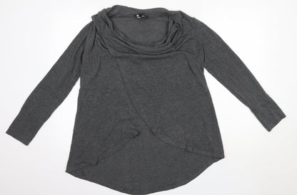 Womens UK Size 8 Caroline Morgan Grey Pullover Jumper