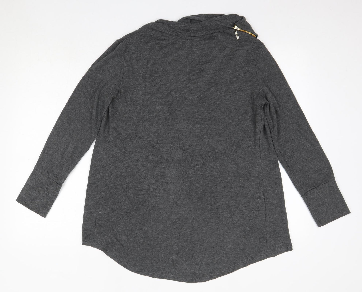 Womens UK Size 8 Caroline Morgan Grey Pullover Jumper