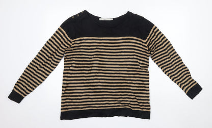 Womens UK Size L Isle Brown Pullover Jumper
