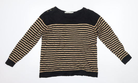 Womens UK Size L Isle Brown Pullover Jumper