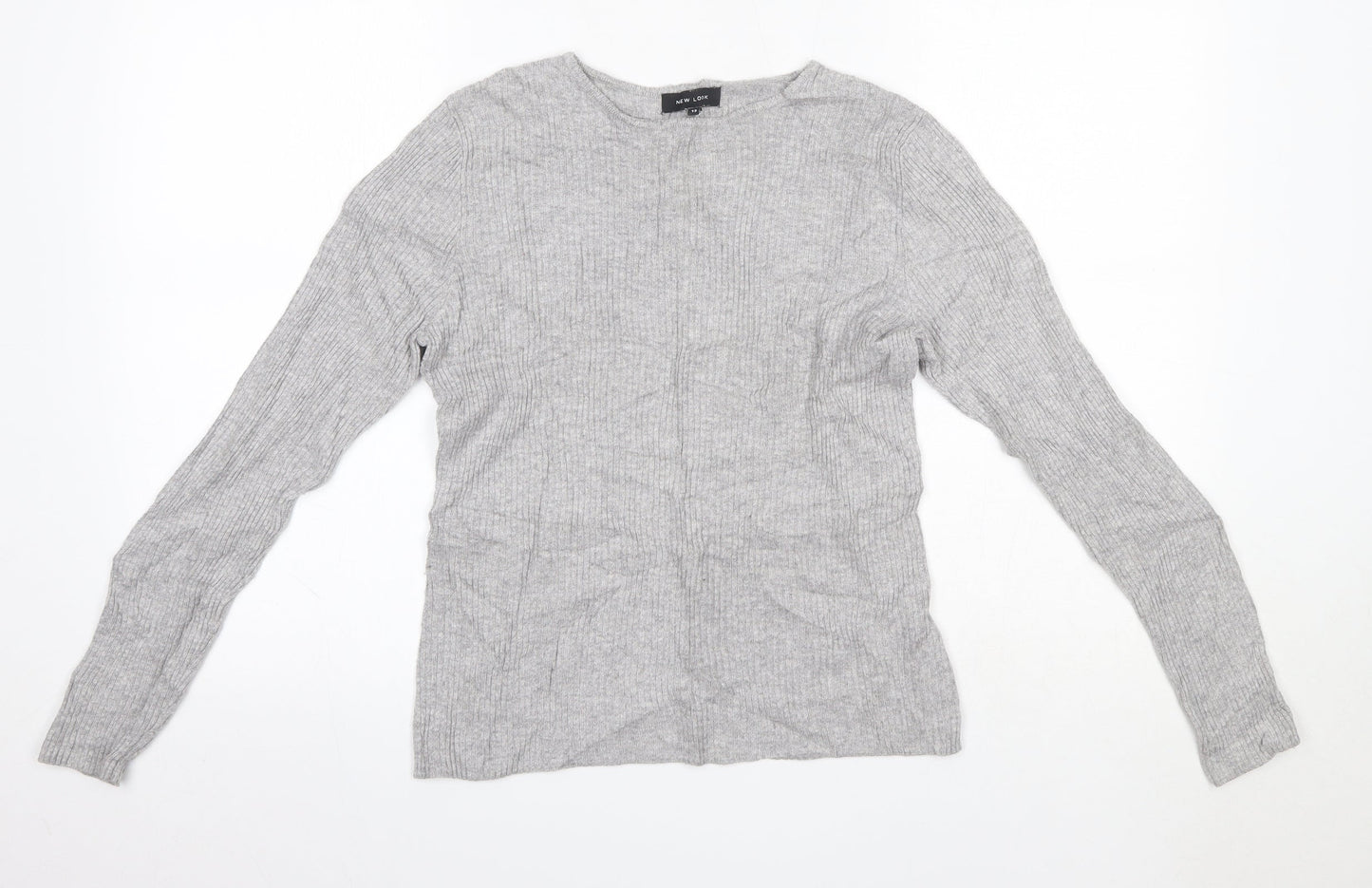 Womens UK Size 12 New Look Grey Pullover Jumper
