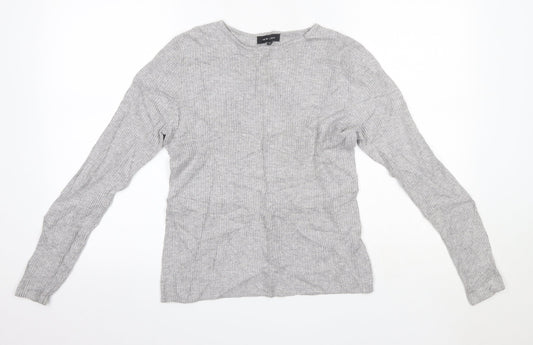 Womens UK Size 12 New Look Grey Pullover Jumper