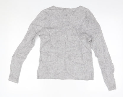 Womens UK Size 12 New Look Grey Pullover Jumper