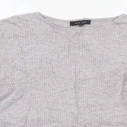 Womens UK Size 12 New Look Grey Pullover Jumper