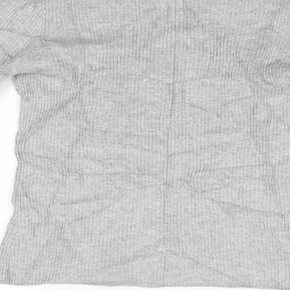 Womens UK Size 12 New Look Grey Pullover Jumper