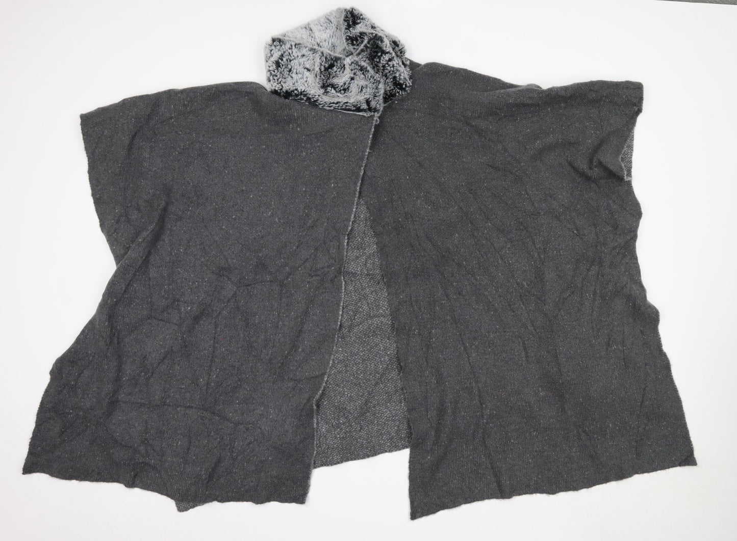 Womens UK Size One Size M&S Grey Cardigan Jumper