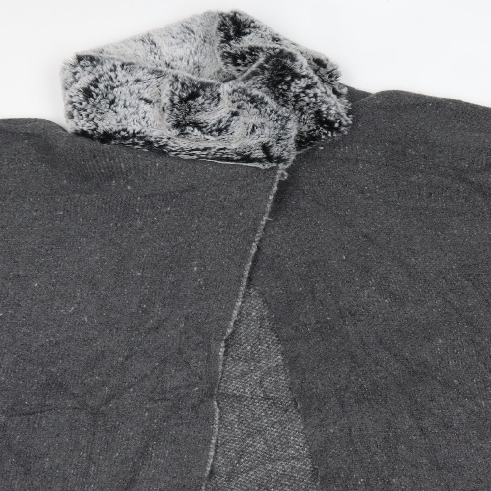 Womens UK Size One Size M&S Grey Cardigan Jumper