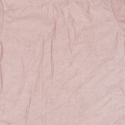Mens UK Size M Topman Pink  Button-Up Short Sleeve Casual Shirt