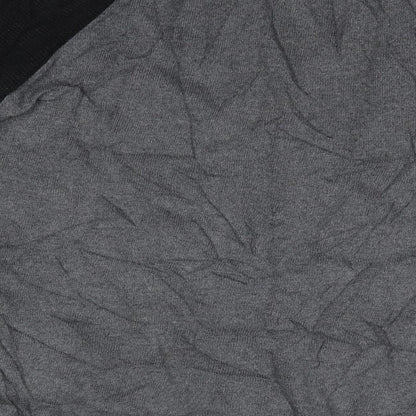 Boohoo Mens Grey Round Neck  Acrylic Pullover Jumper Size S