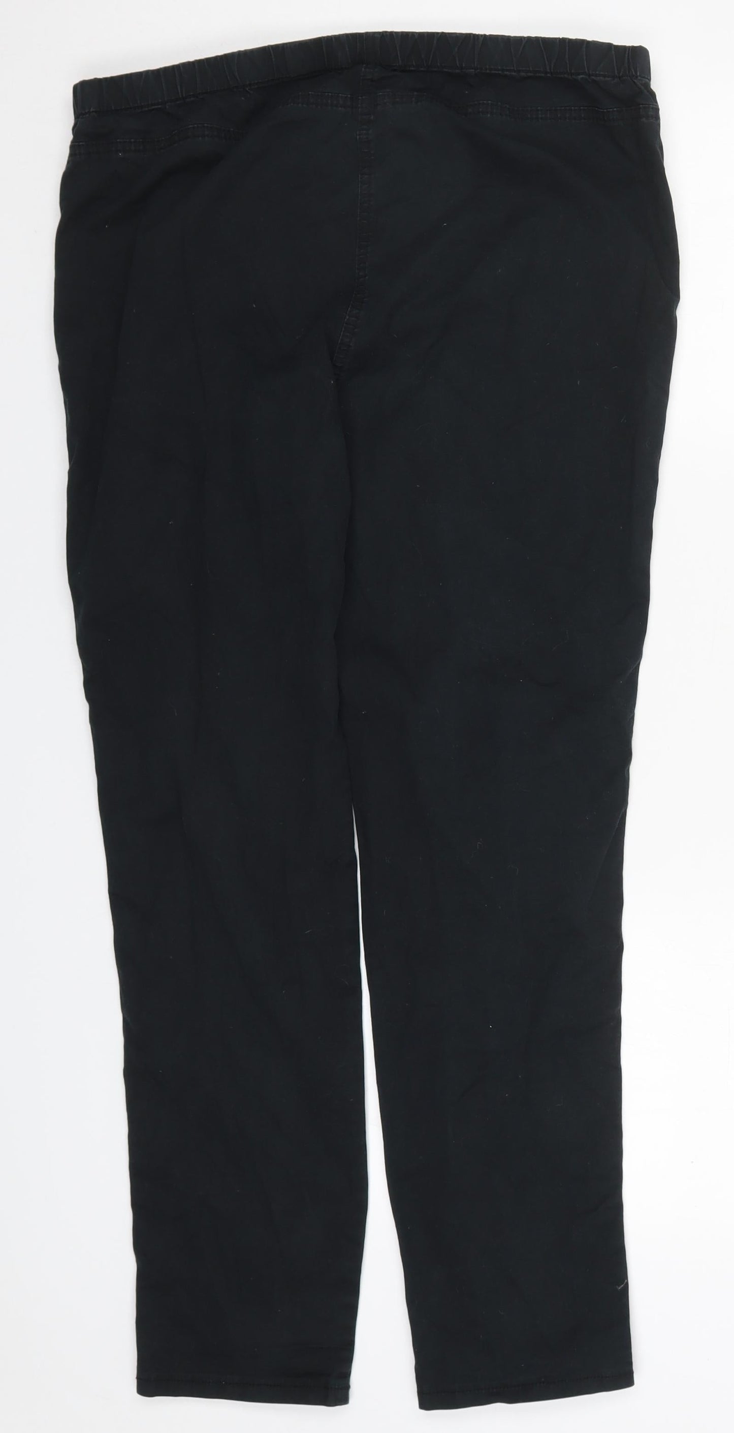 Womens UK Size 16 Marks and Spencer Regular Fit  Black Trousers