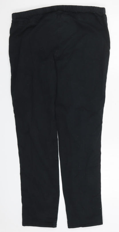 Womens UK Size 16 Marks and Spencer Regular Fit  Black Trousers