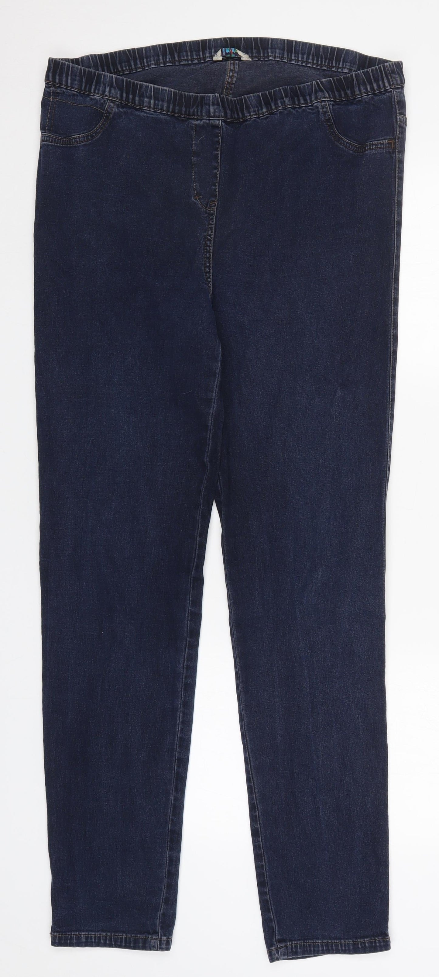 Womens UK Size 37 in Marks and Spencer Regular Fit Jegging Blue Jeans