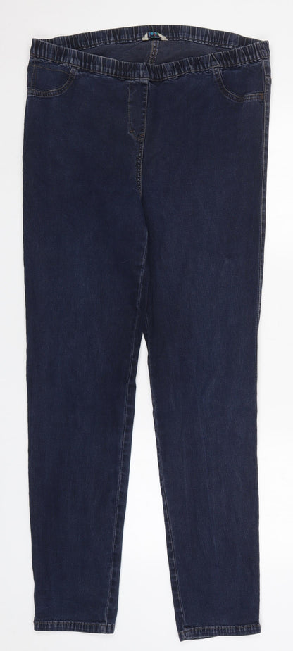 Womens UK Size 37 in Marks and Spencer Regular Fit Jegging Blue Jeans