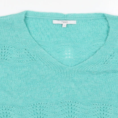 Womens UK Size L NEXT Green Pullover Jumper