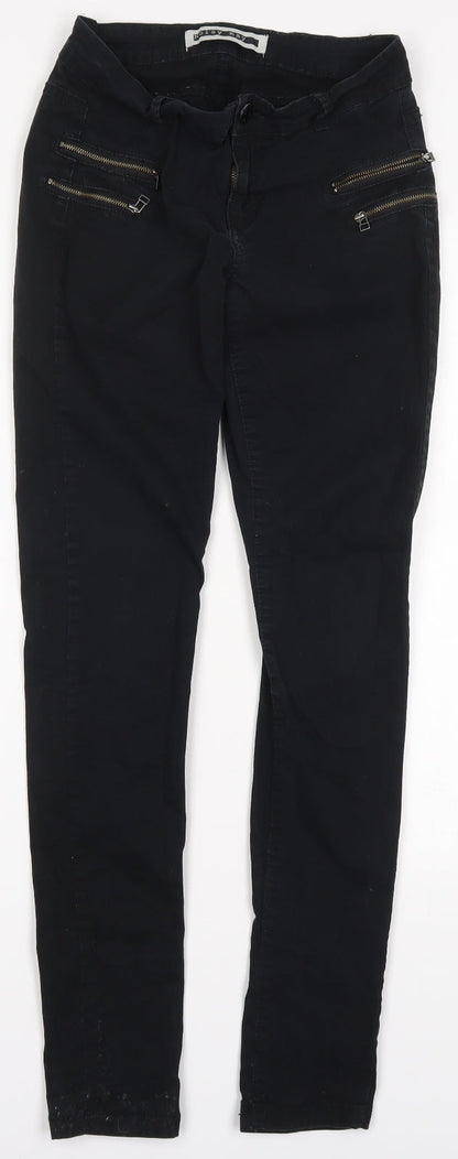 Womens UK Size XS Noisy may Regular Fit  Black Trousers