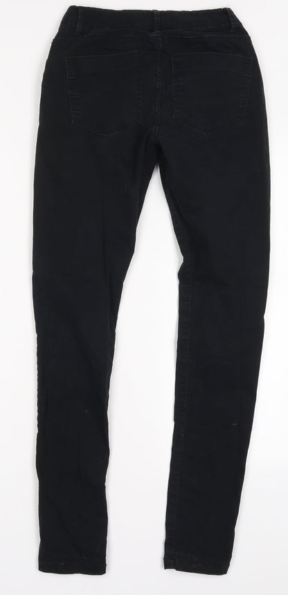 Womens UK Size XS Noisy may Regular Fit  Black Trousers