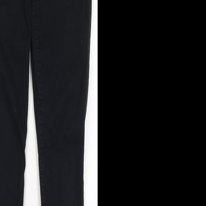Womens UK Size XS Noisy may Regular Fit  Black Trousers