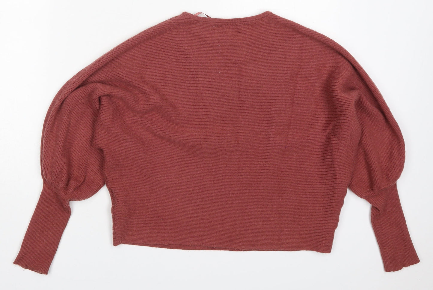 Primark Womens Pink Round Neck  Viscose Pullover Jumper Size 12