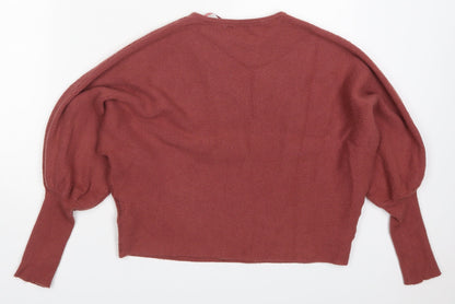 Primark Womens Pink Round Neck  Viscose Pullover Jumper Size 12