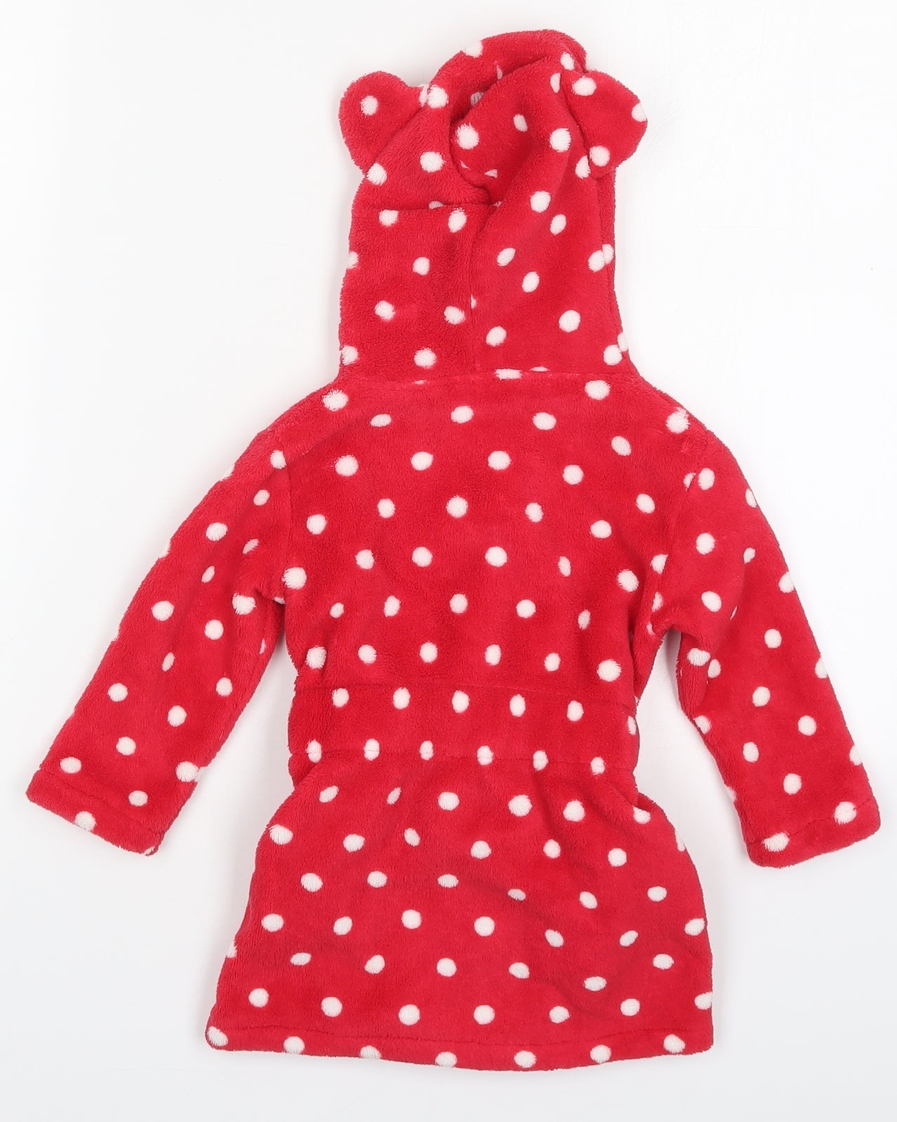 Peacocks Girls Red Polka Dot Polyester Kimono Robe Size 12-18 Months  Tie - Little Sweetheart Panda