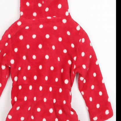Peacocks Girls Red Polka Dot Polyester Kimono Robe Size 12-18 Months  Tie - Little Sweetheart Panda