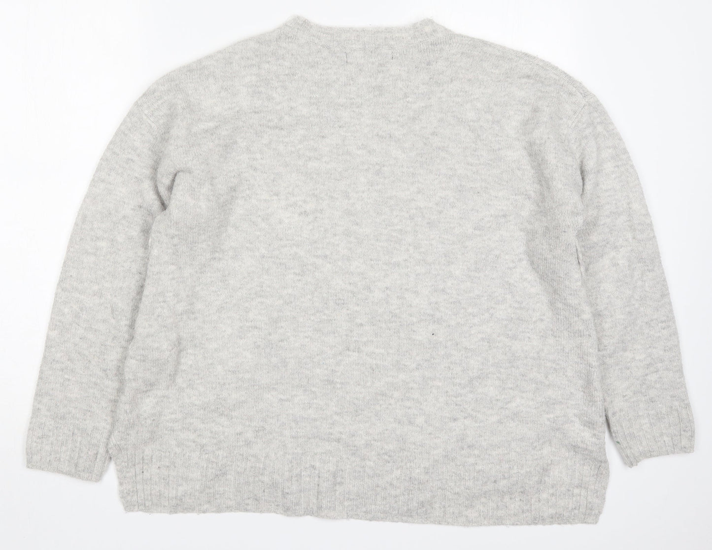Womens UK Size L Marks and Spencer Grey Pullover Jumper