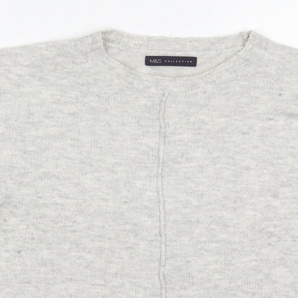 Womens UK Size L Marks and Spencer Grey Pullover Jumper