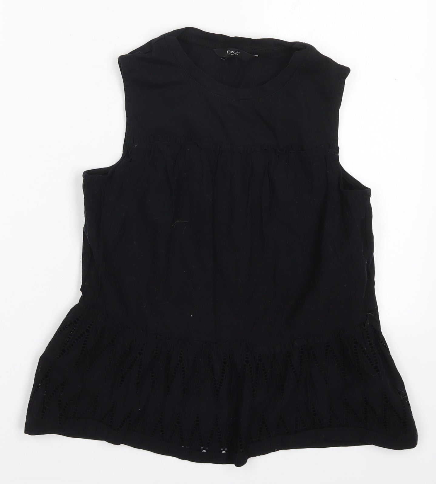 Womens UK Size 6 NEXT Black Basic Tank