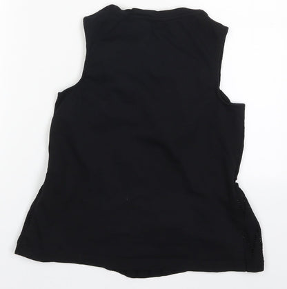 Womens UK Size 6 NEXT Black Basic Tank
