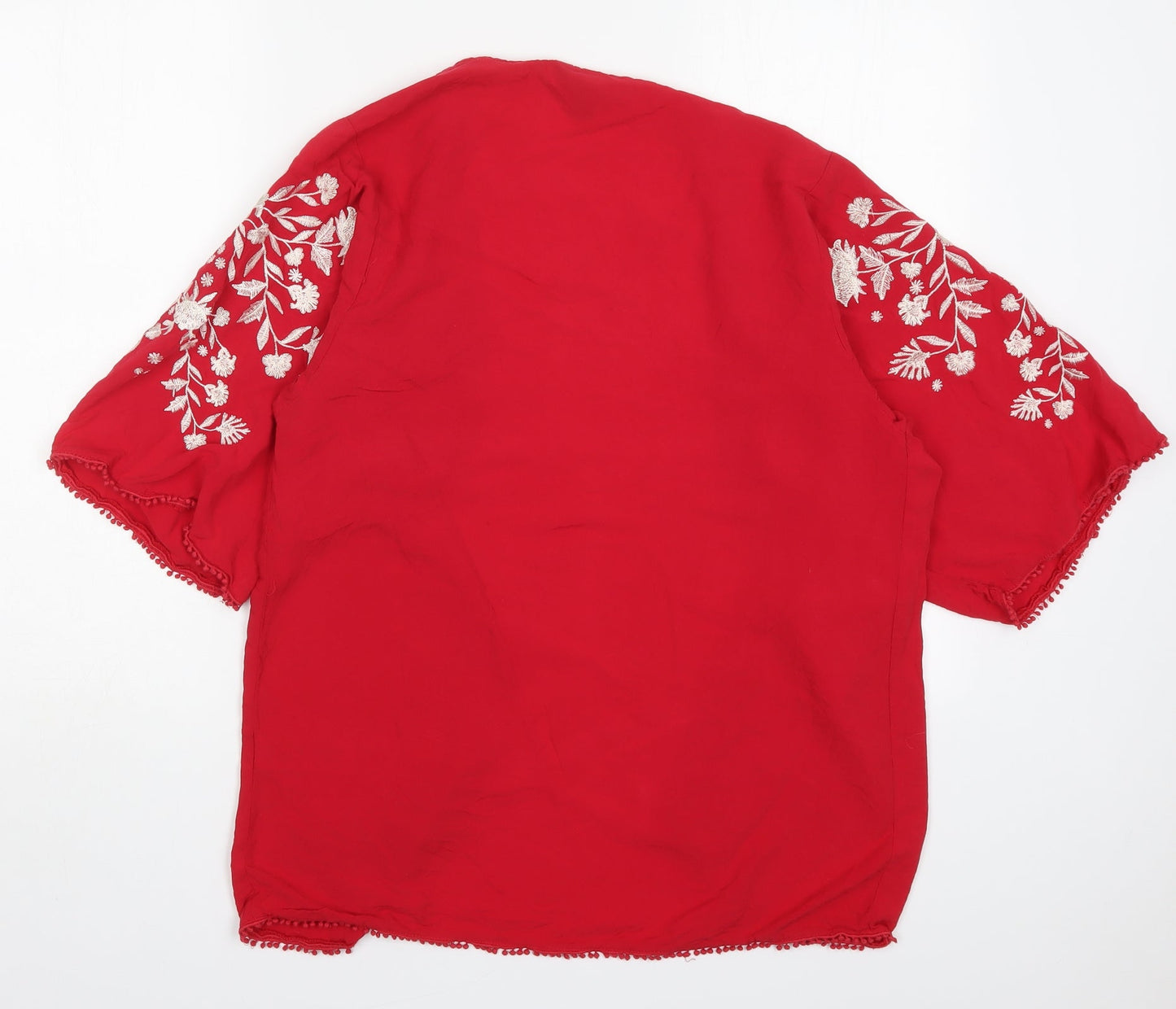 New Look Womens Red Floral  Jacket  Size M