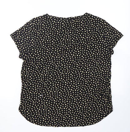 Womens UK Size S H&M Black Basic T-Shirt