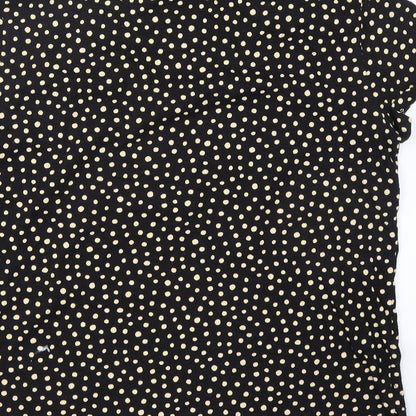 Womens UK Size S H&M Black Basic T-Shirt