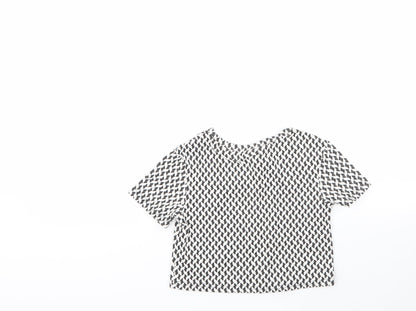Matalan Girls Multicoloured Geometric Polyester Basic Polo Size 5 Years Round Neck