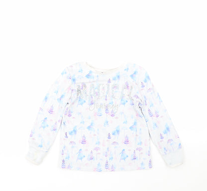 George Girls Multicoloured Geometric Polyester Top Pyjama Top Size 4-5 Years