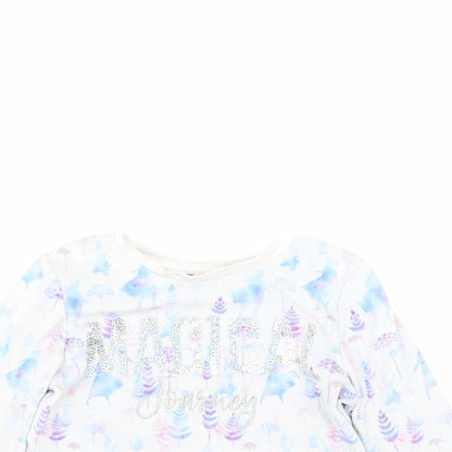 George Girls Multicoloured Geometric Polyester Top Pyjama Top Size 4-5 Years
