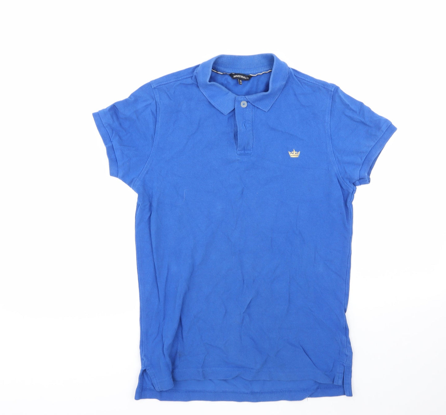 industrialize Mens Blue  100% Cotton  Polo Size XS Collared