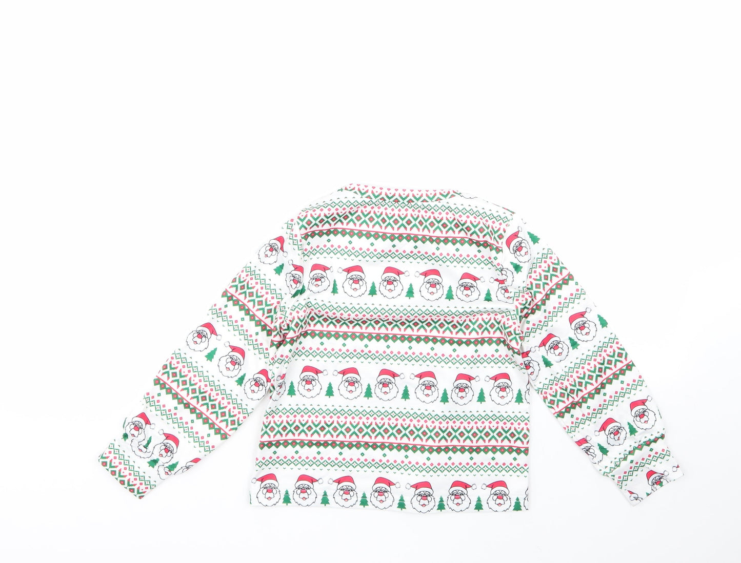 iclosam Boys Multicoloured Geometric Cotton  Pyjama Top Size 5-6 Years   - CHRISMTAS