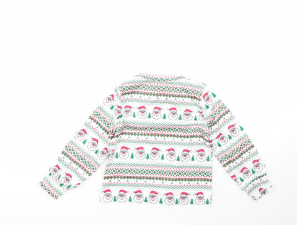 iclosam Boys Multicoloured Geometric Cotton  Pyjama Top Size 5-6 Years   - CHRISMTAS